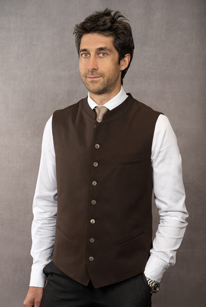 Weste Christof braun