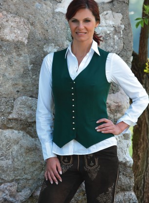 Weste Anna gr&uuml;n uni