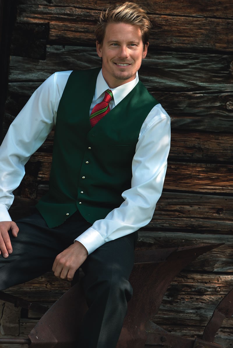 Weste Peter gr&uuml;n uni