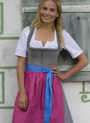 Dirndl Laura hellgrau
