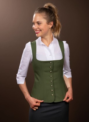 Weste Christine moosgr&uuml;n