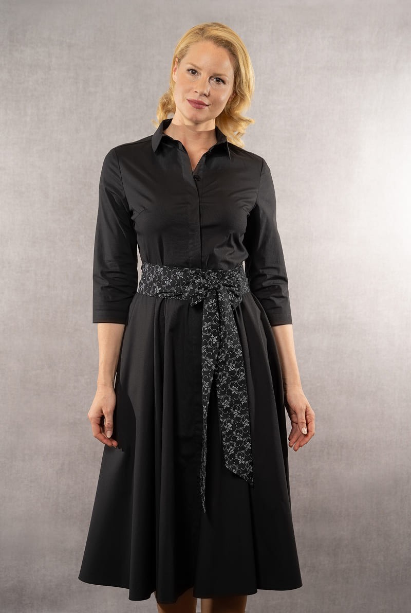 Blusenkleid schwarz 