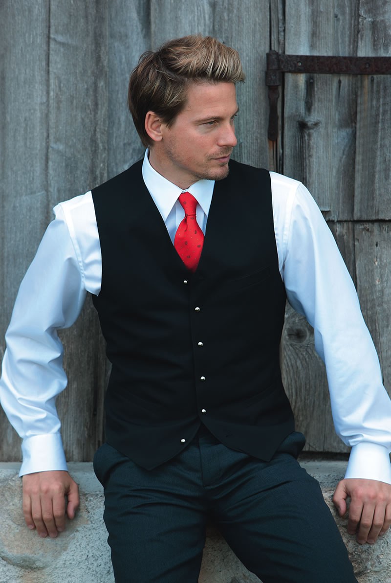 Weste Peter schwarz uni